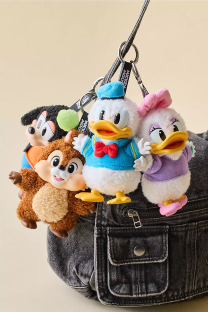 Mickey Family Cute Together Keychain Series Figures Plush Toy