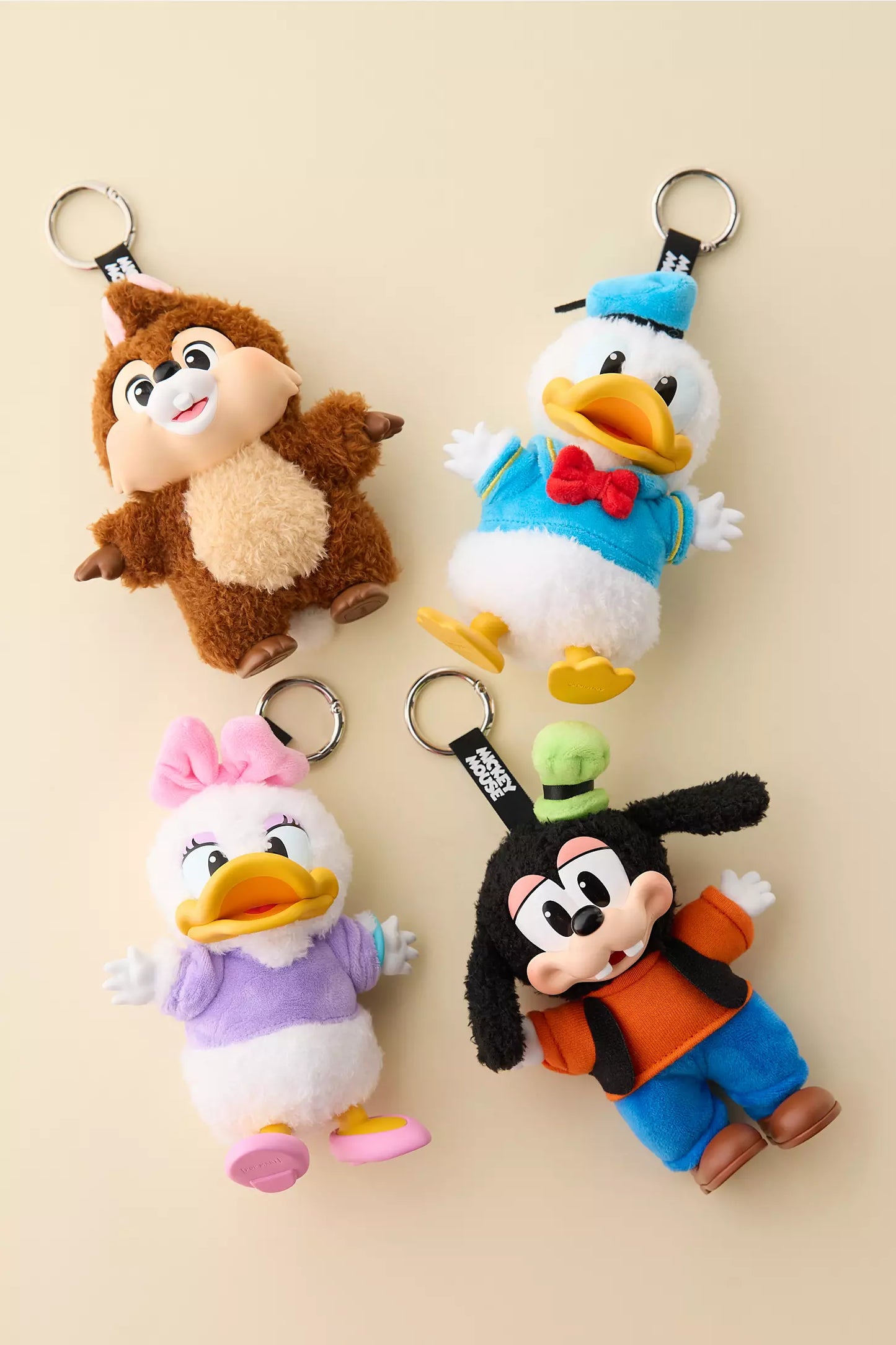 Mickey Family Cute Together Keychain Series Figures Plush Toy