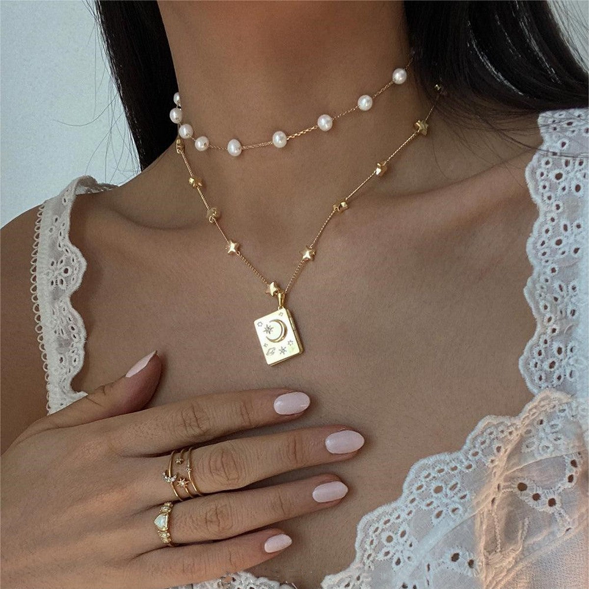 Soulmate Necklace Open & Close Book Cute Dainty Stainless Steel