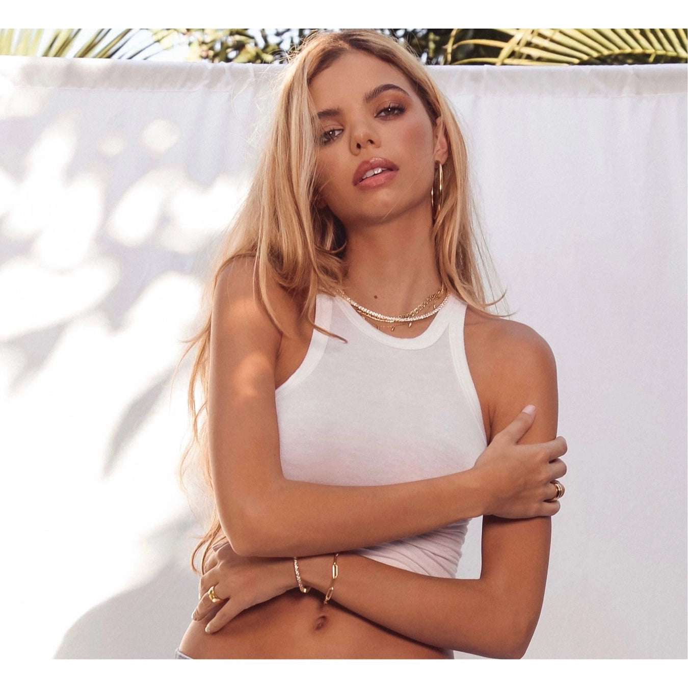 Karla Tennis Necklace White Diamonds 18K