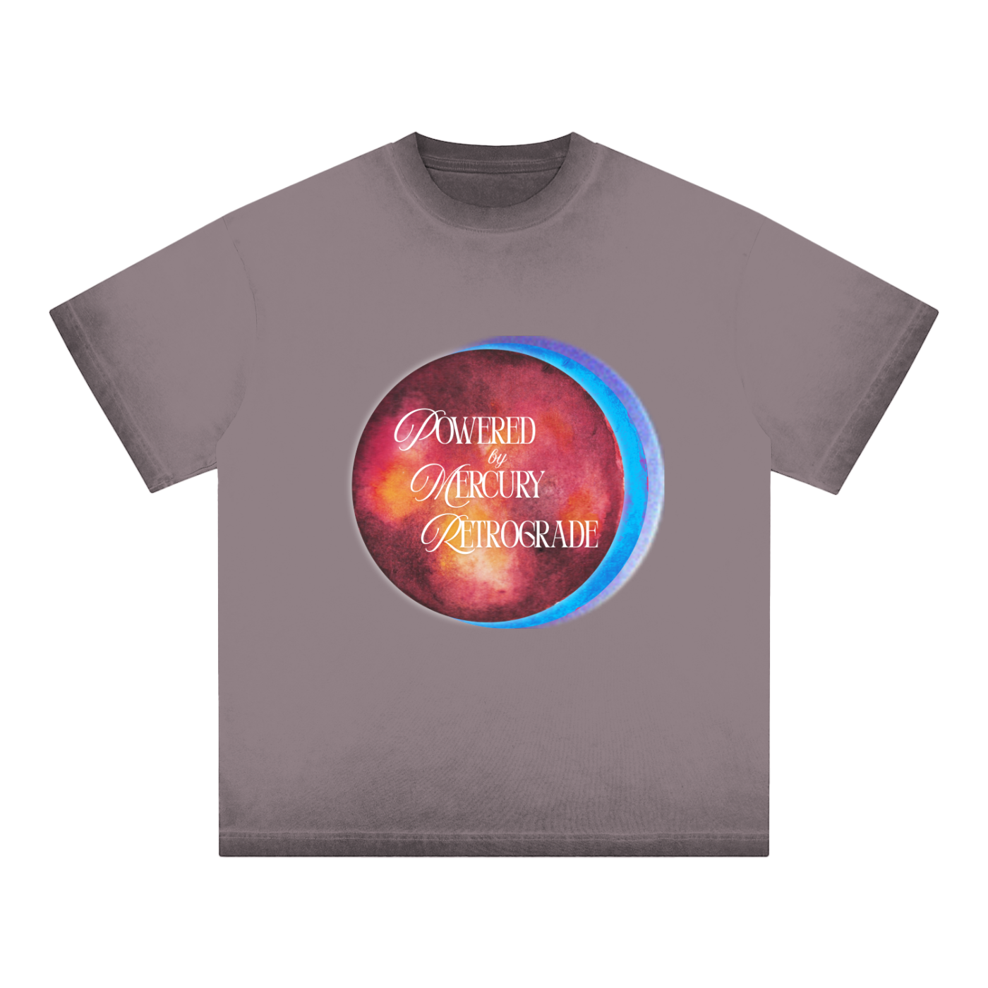 Mercury Retrograde Gradient Reverse Dyed Loose Cotton T-Shirt