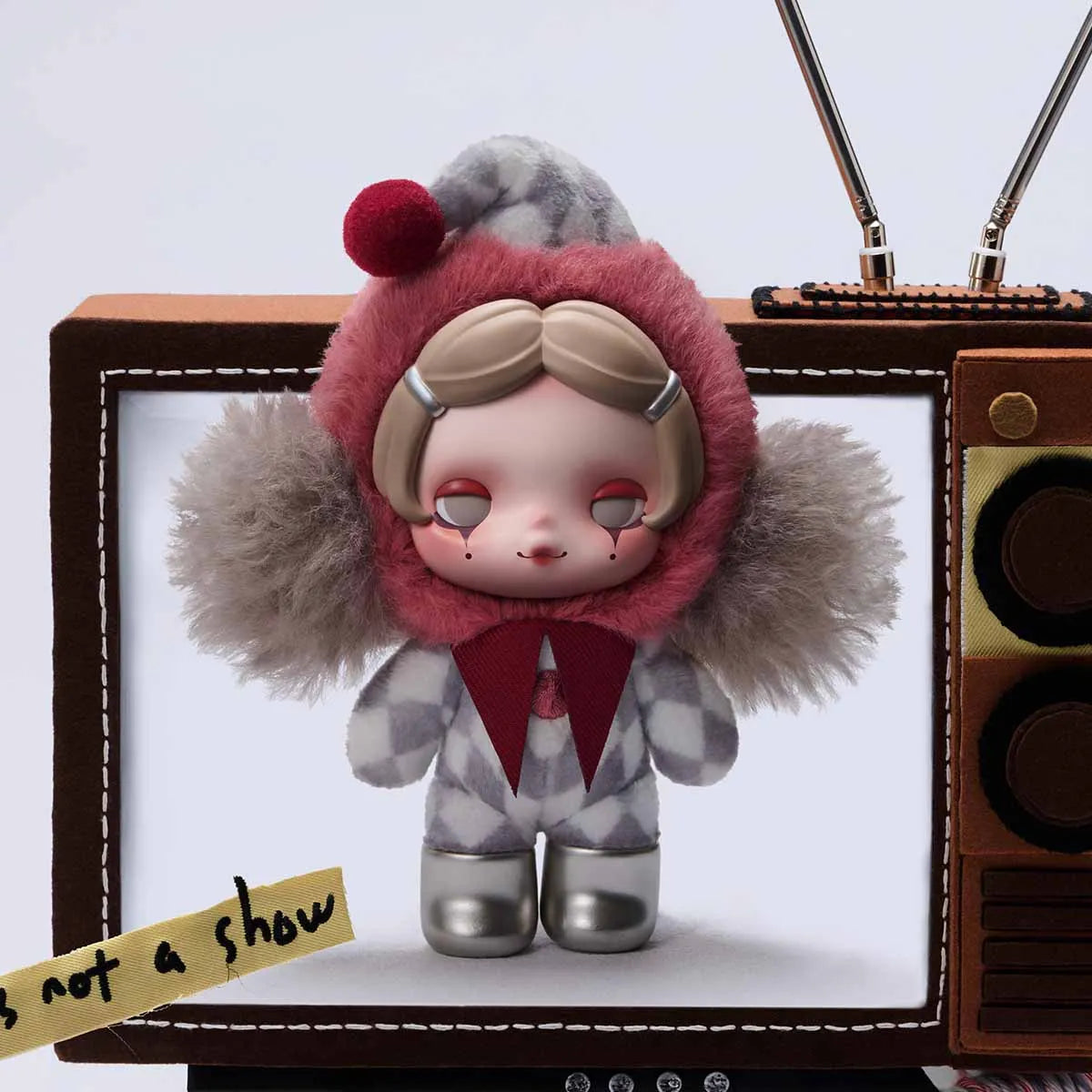 SKULLPANDA Off Mode Series Plush Doll Pendant