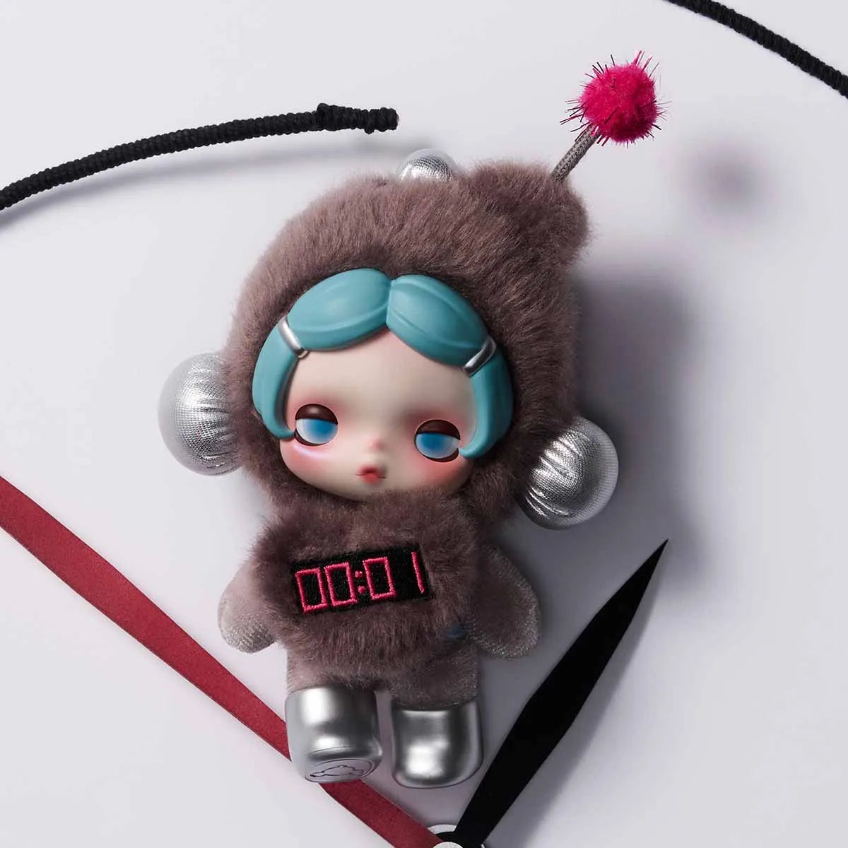 SKULLPANDA Off Mode Series Plush Doll Pendant