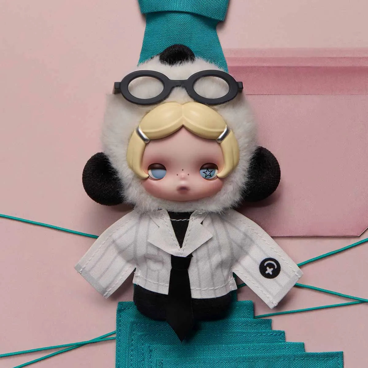 SKULLPANDA Off Mode Series Plush Doll Pendant