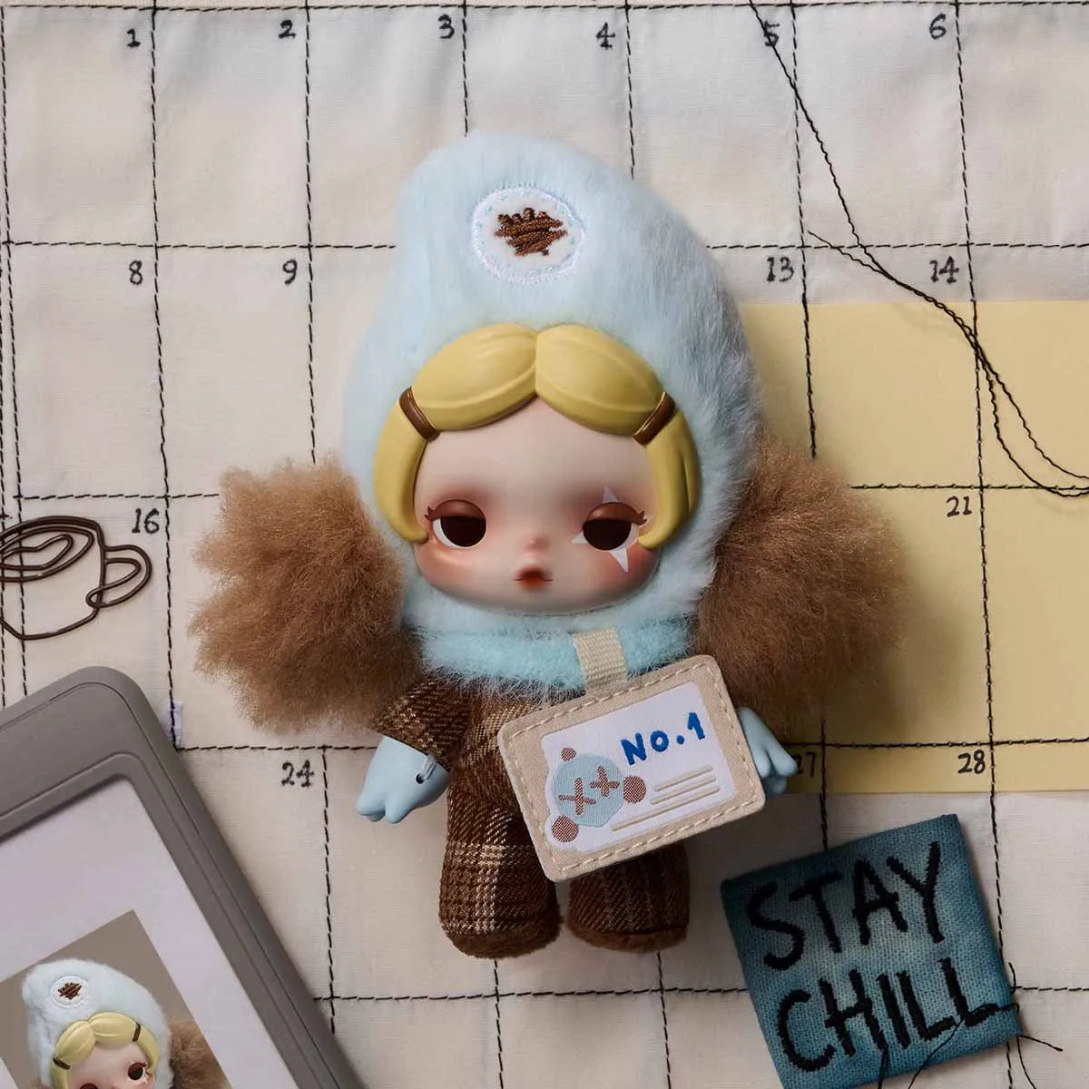 SKULLPANDA Off Mode Series Plush Doll Pendant