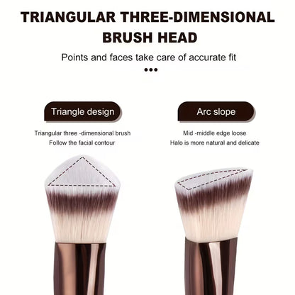 Makeup Brush Set 6 Pcs with Kabuki Brush Nylon for Foundation Concealer Blush