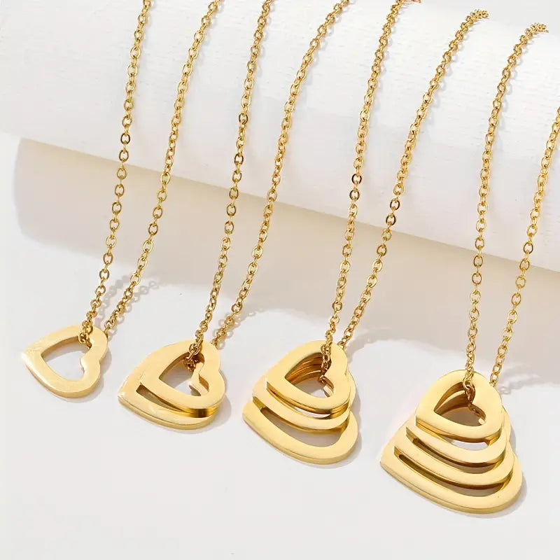 Heart Monogram Name Necklace Mother's Day Personalized Gift for