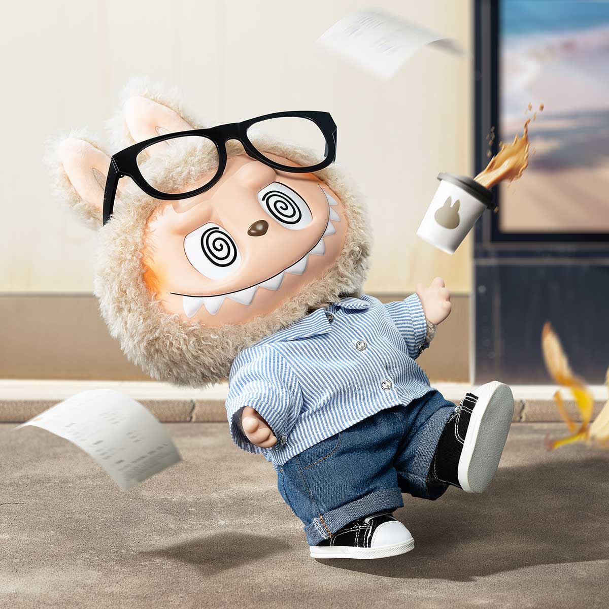 Labubu FLIP WITH ME Authentic Pop Mart THE MONSTERS Vinyl Plush Doll