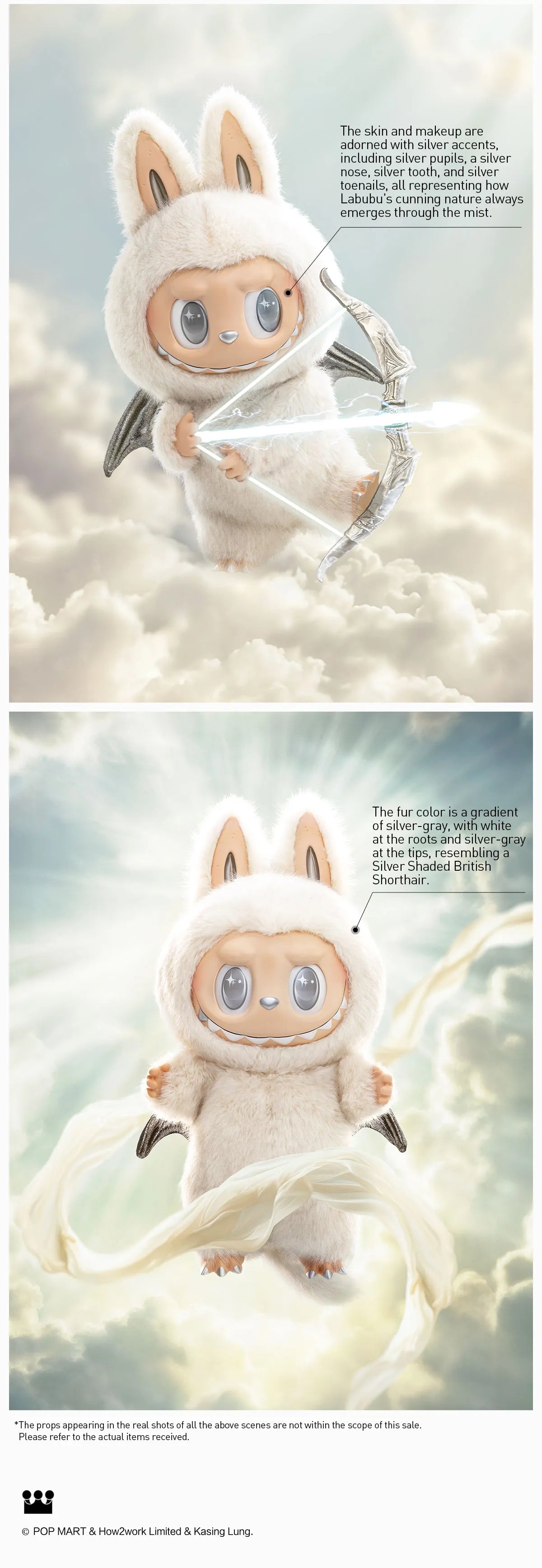 Labubu ANGEL IN CLOUDS Zimomo THE MONSTERS Authentic Pop Mart Vinyl Face Doll