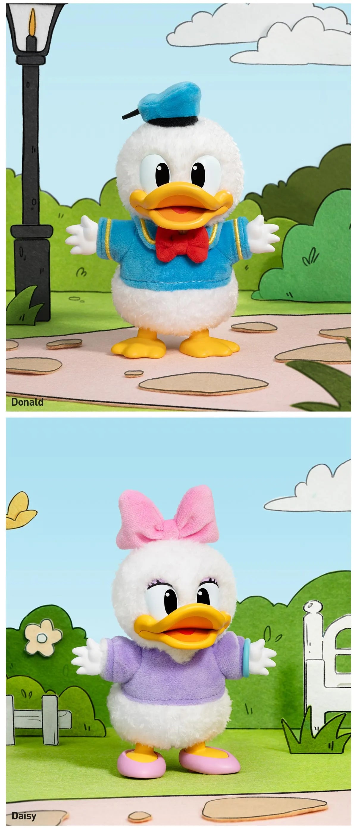 Mickey Family Cute Together Keychain Series Figures Plush Toy