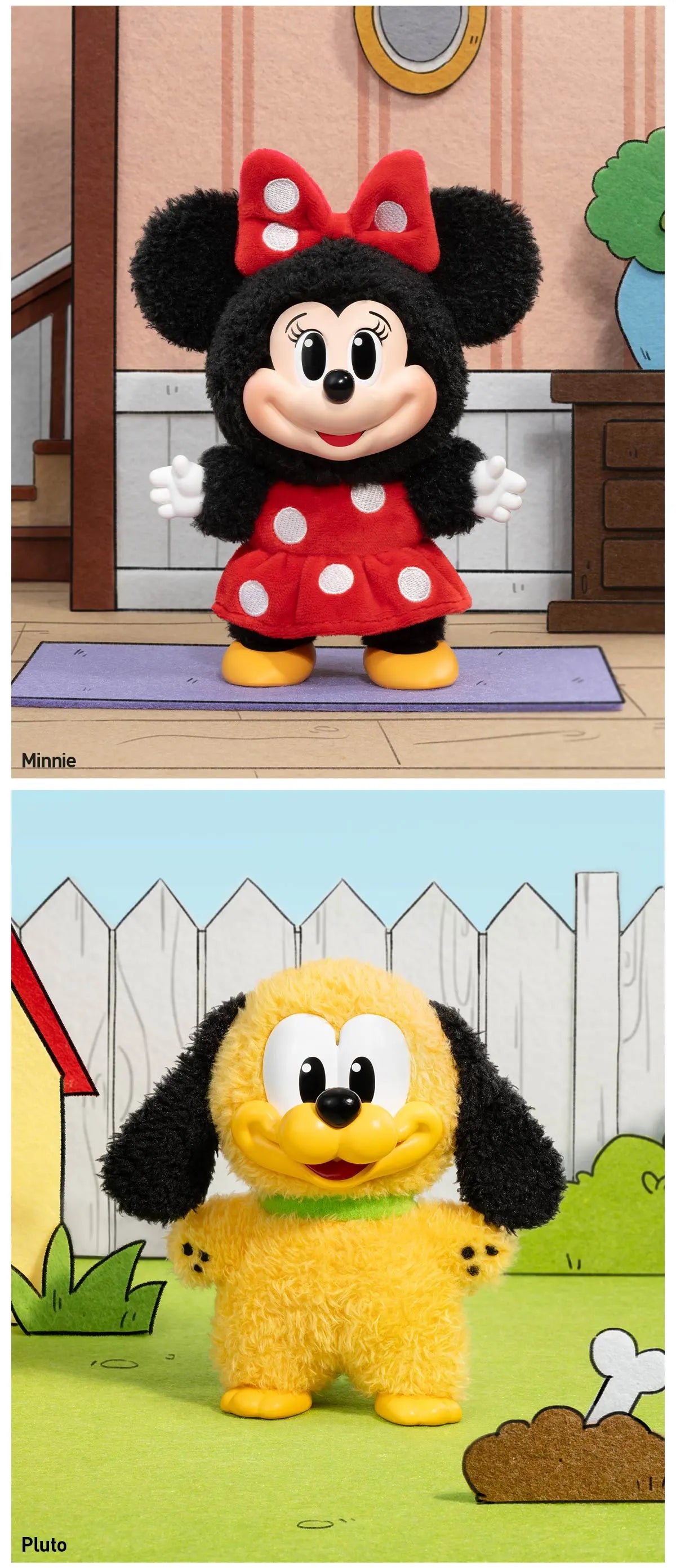 Mickey Family Cute Together POP MART Keychain Series Figures Blind Box, Mickey Blind Box Figures, Random Design Action Figures Collectible Toys Home Decorations, Single Box