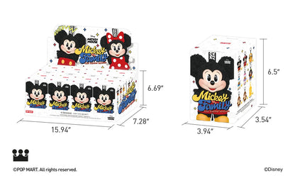 Mickey Family Cute Together POP MART Keychain Series Figures Blind Box, Mickey Blind Box Figures, Random Design Action Figures Collectible Toys Home Decorations, Single Box