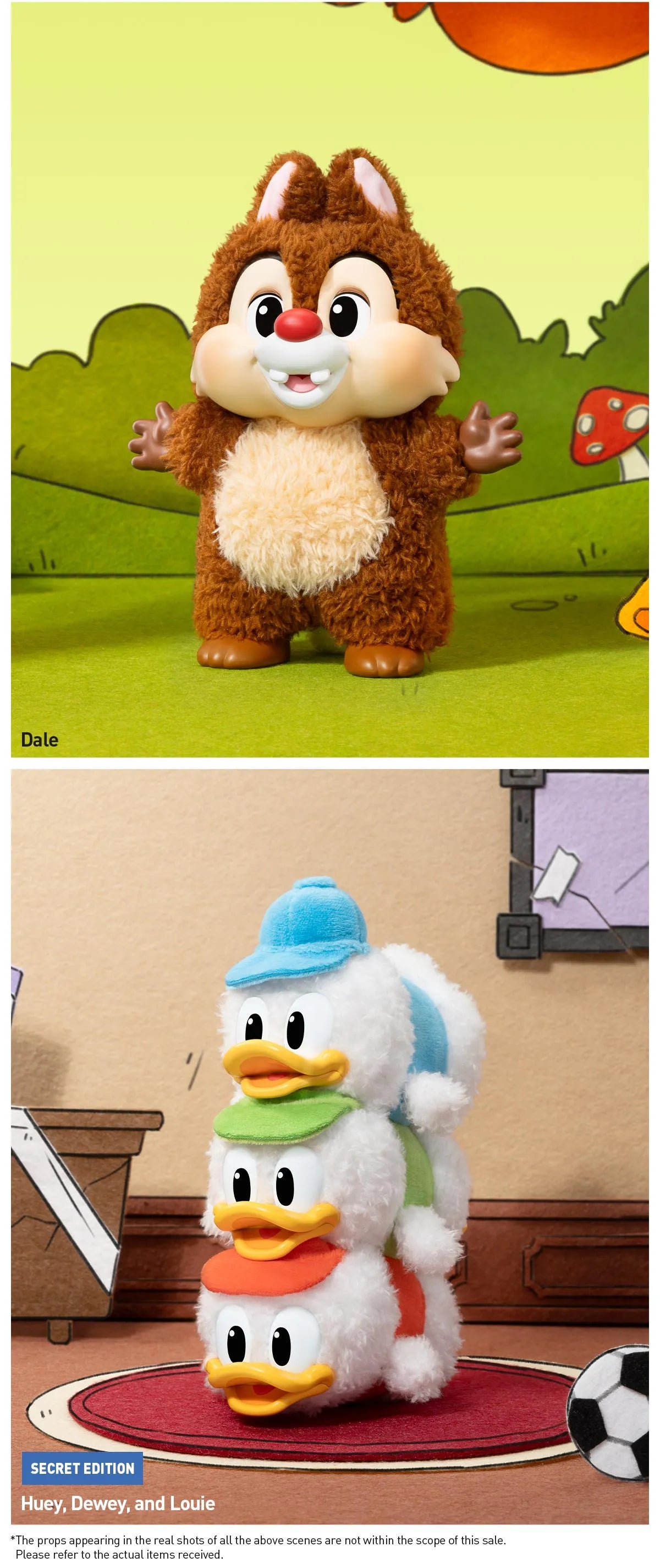 Mickey Family Cute Together Keychain Series Figures Plush Toy