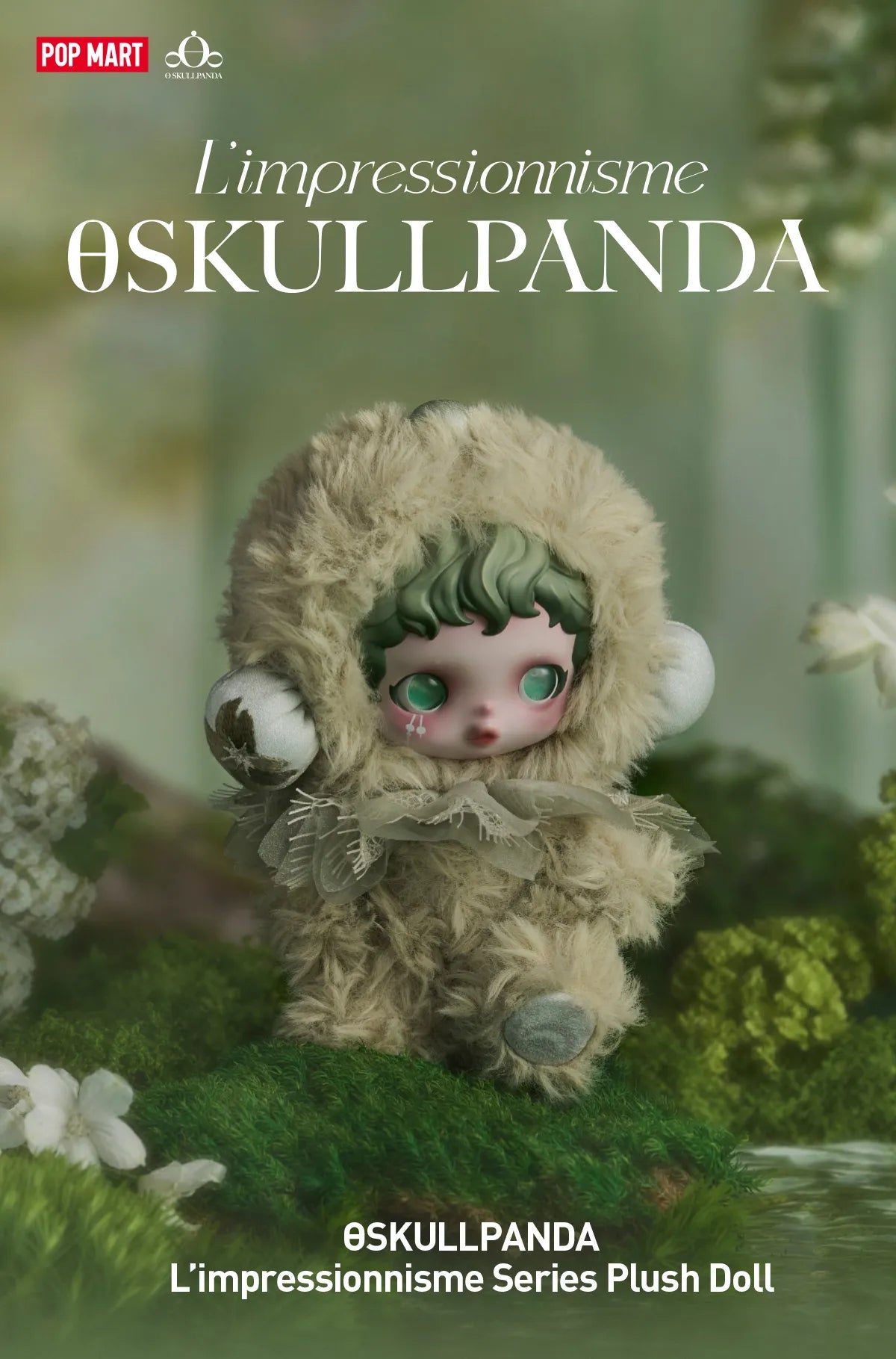 SKULLPANDA L'impressionnisme Series Authentic Pop Mart Plush Doll