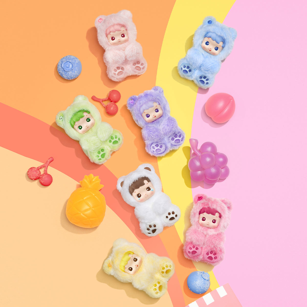HACIPUPU Gummy Bear Vinyl Plush Pendant Blind Box