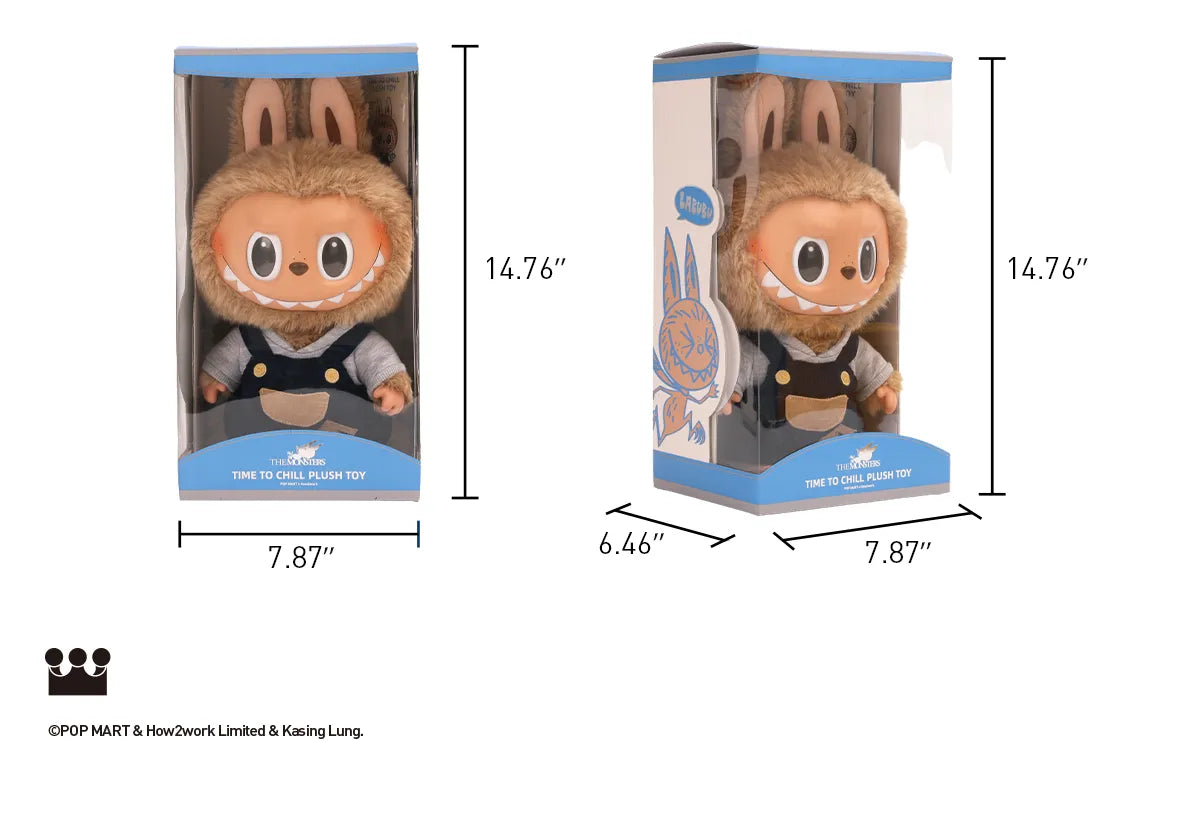 LABUBU Time to chill Zimomo Authentic Pop Mart Vinyl Plush Doll