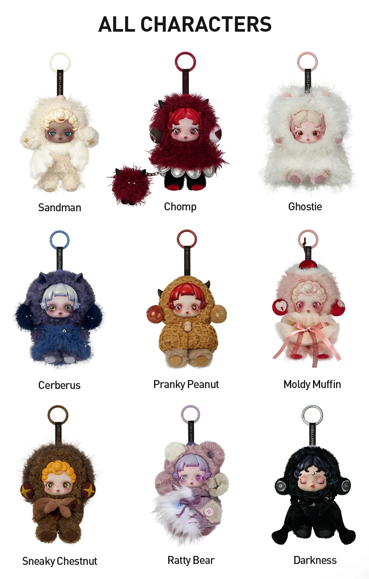SKULLPANDA You Found Me Pop Mart Series Plush Doll Pendant Halloween Edition