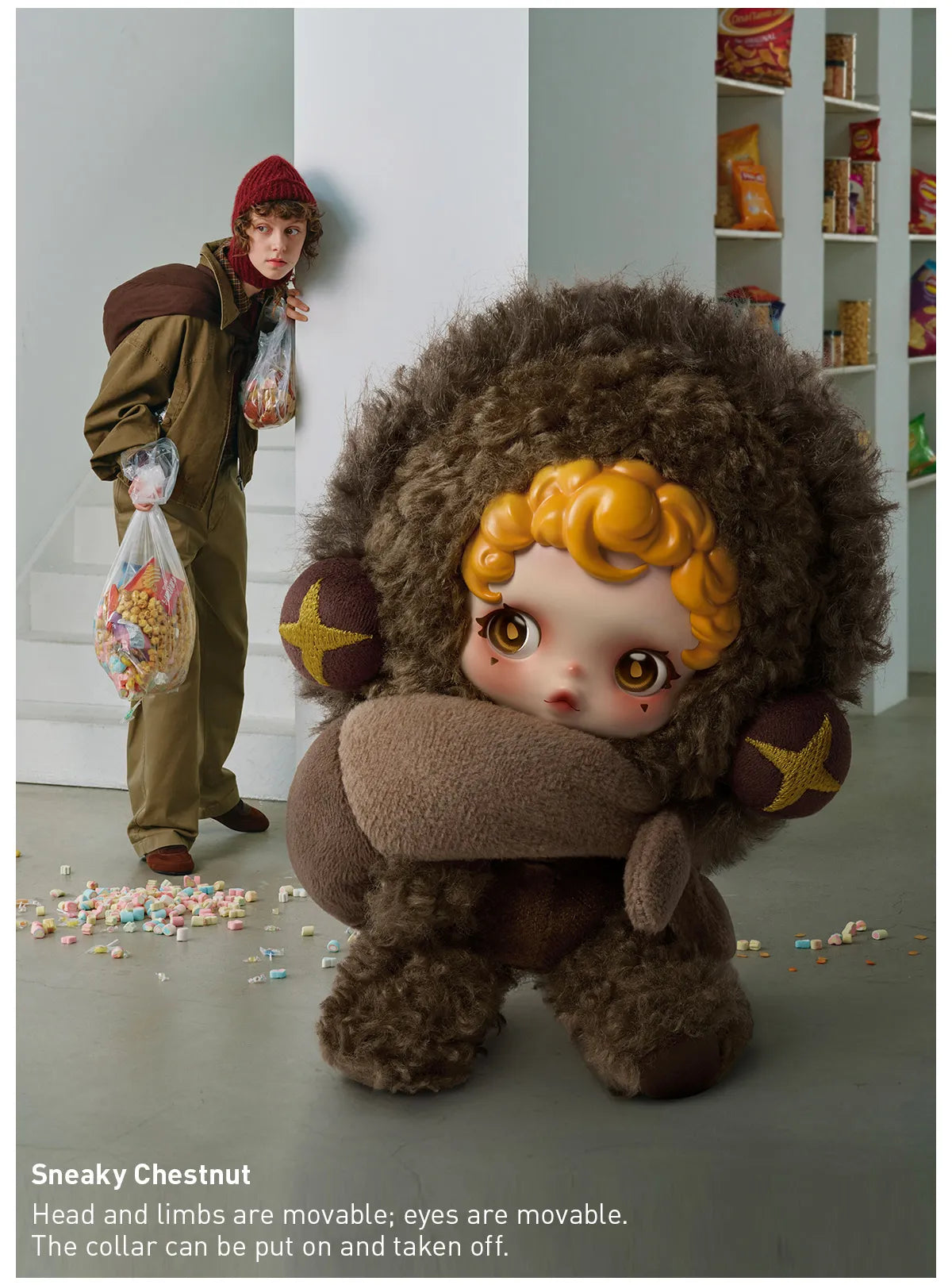 SKULLPANDA You Found Me Pop Mart Series Plush Doll Pendant SKULLPANDA You Found Me Pop Mart Series Plush Doll Pendant