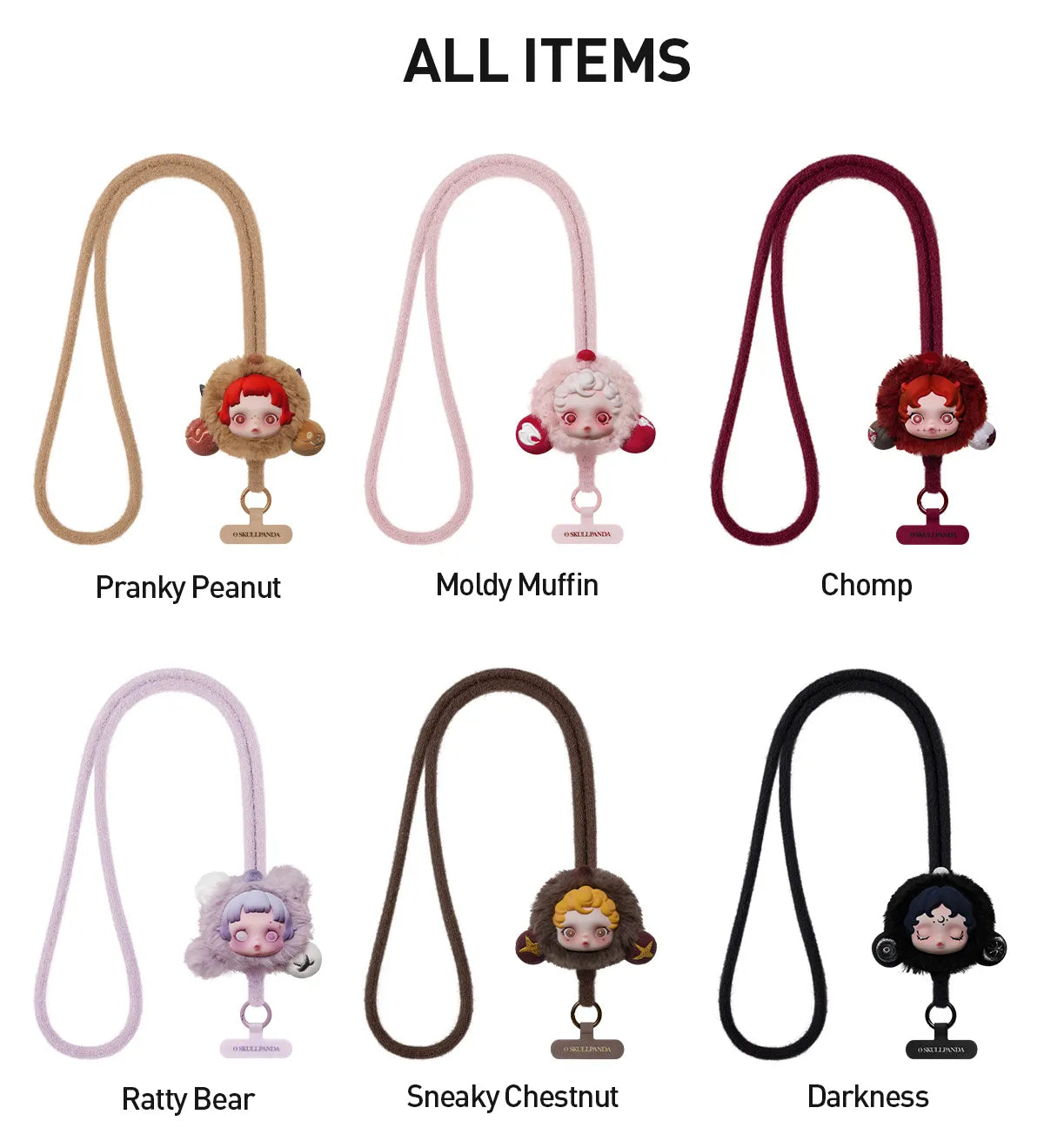 SKULLPANDA You Found Me Pop Mart Authentic Series Phone Lanyard