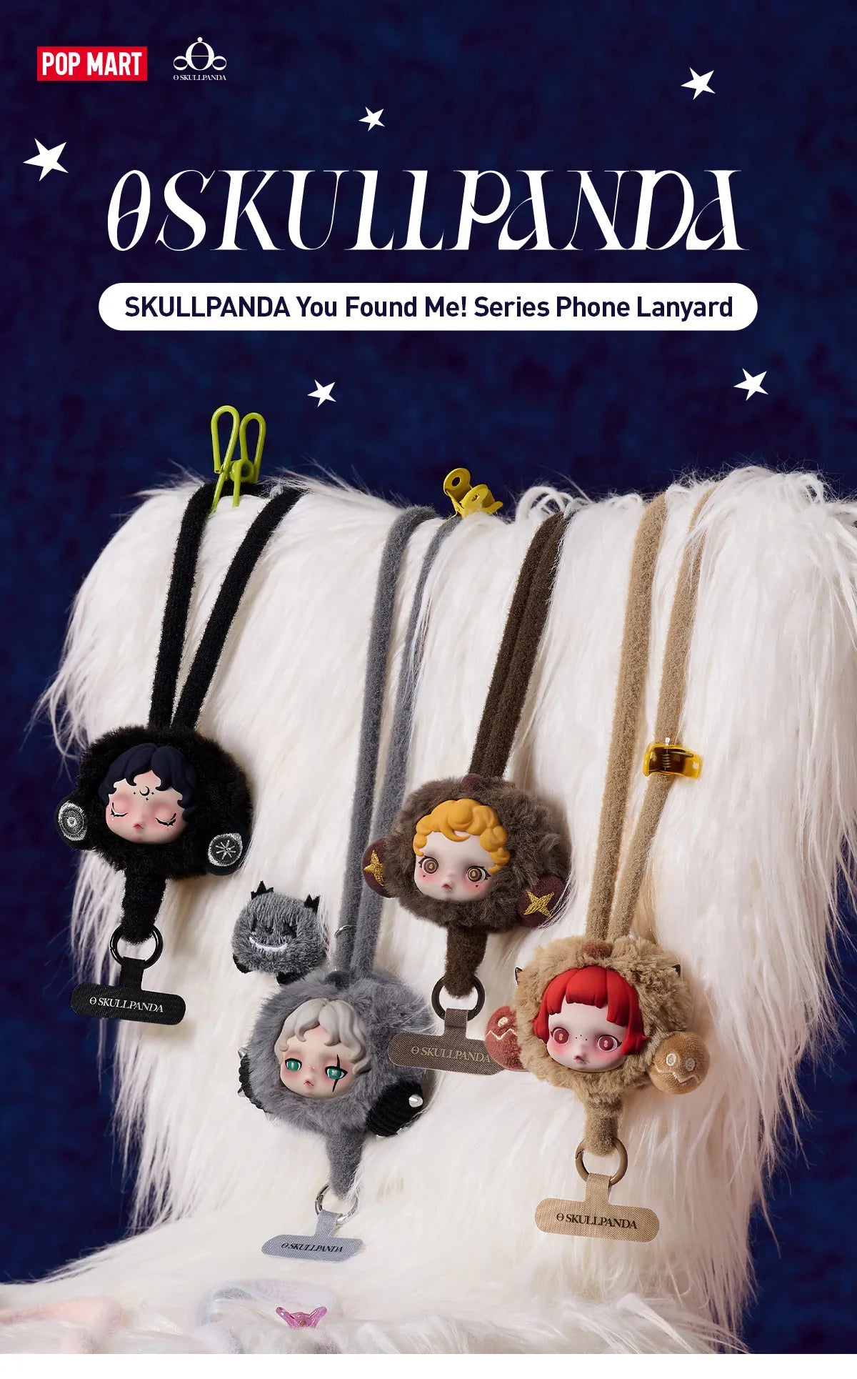 SKULLPANDA You Found Me Pop Mart Authentic Series Phone Lanyard