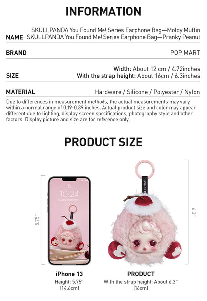SKULLPANDA You Found Me Pop Mart Authentic Series Earphone Bag