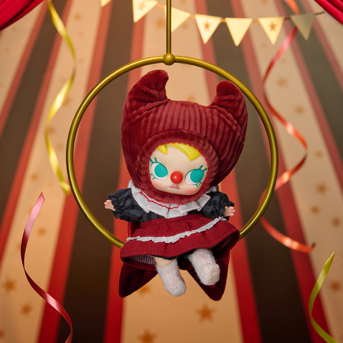 WHY SO SERIOUS Labubu Pop Mart Authentic Series-Vinyl Plush Pendant Blind Box
