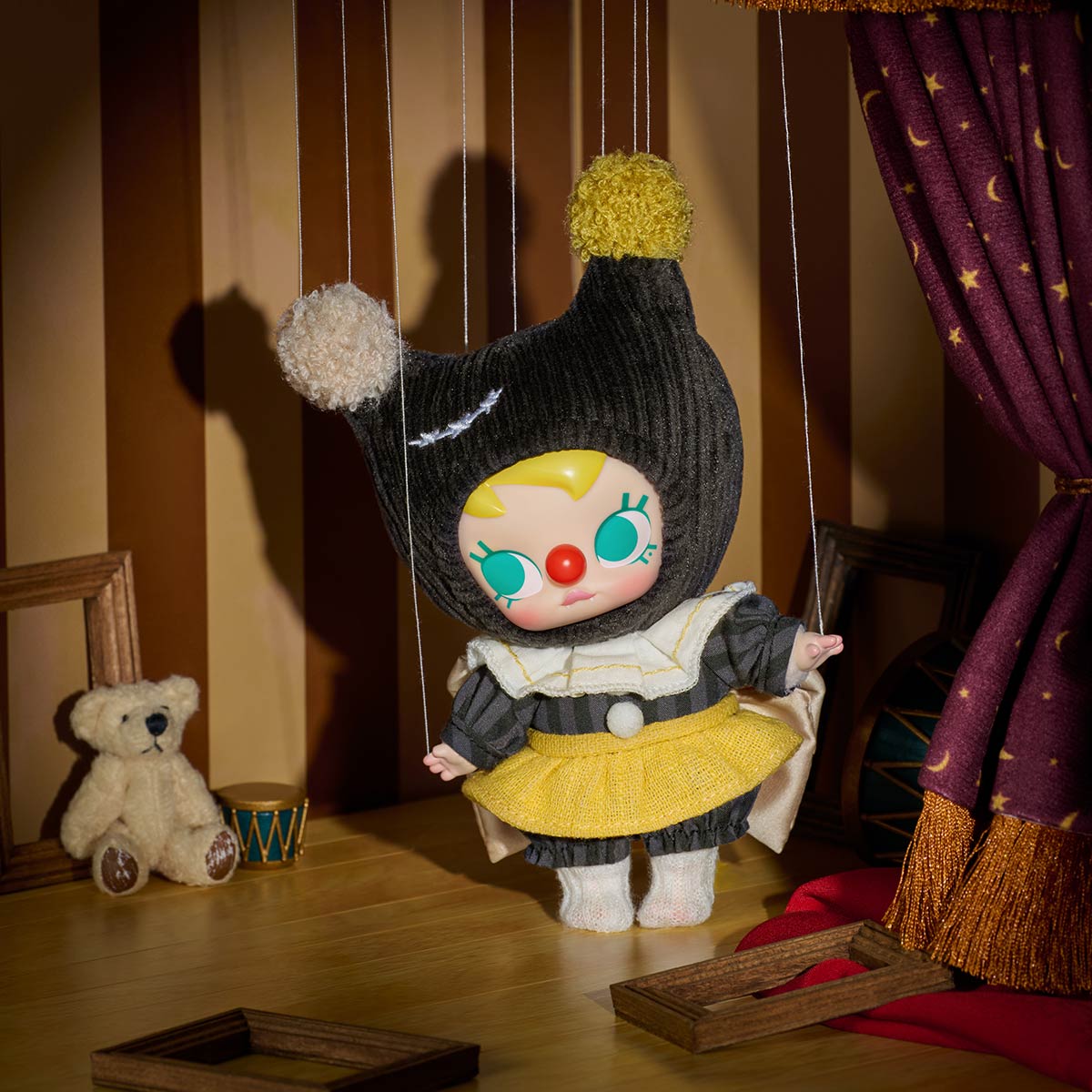 WHY SO SERIOUS Labubu Pop Mart Authentic Series-Vinyl Plush Pendant Blind Box