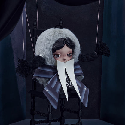 SKULLPANDA × Wednesday Addams Plush Pop Mart Authentic