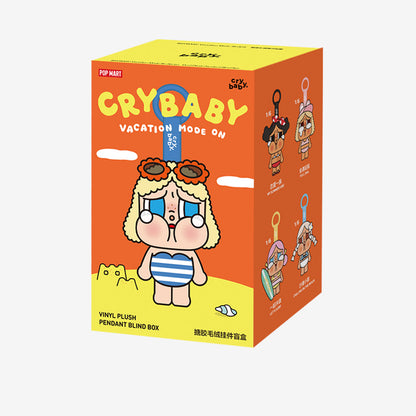 CRYBABY Vacation Mode On Series Authentic Pop Mart Vinyl Plush Pendant Blind Box