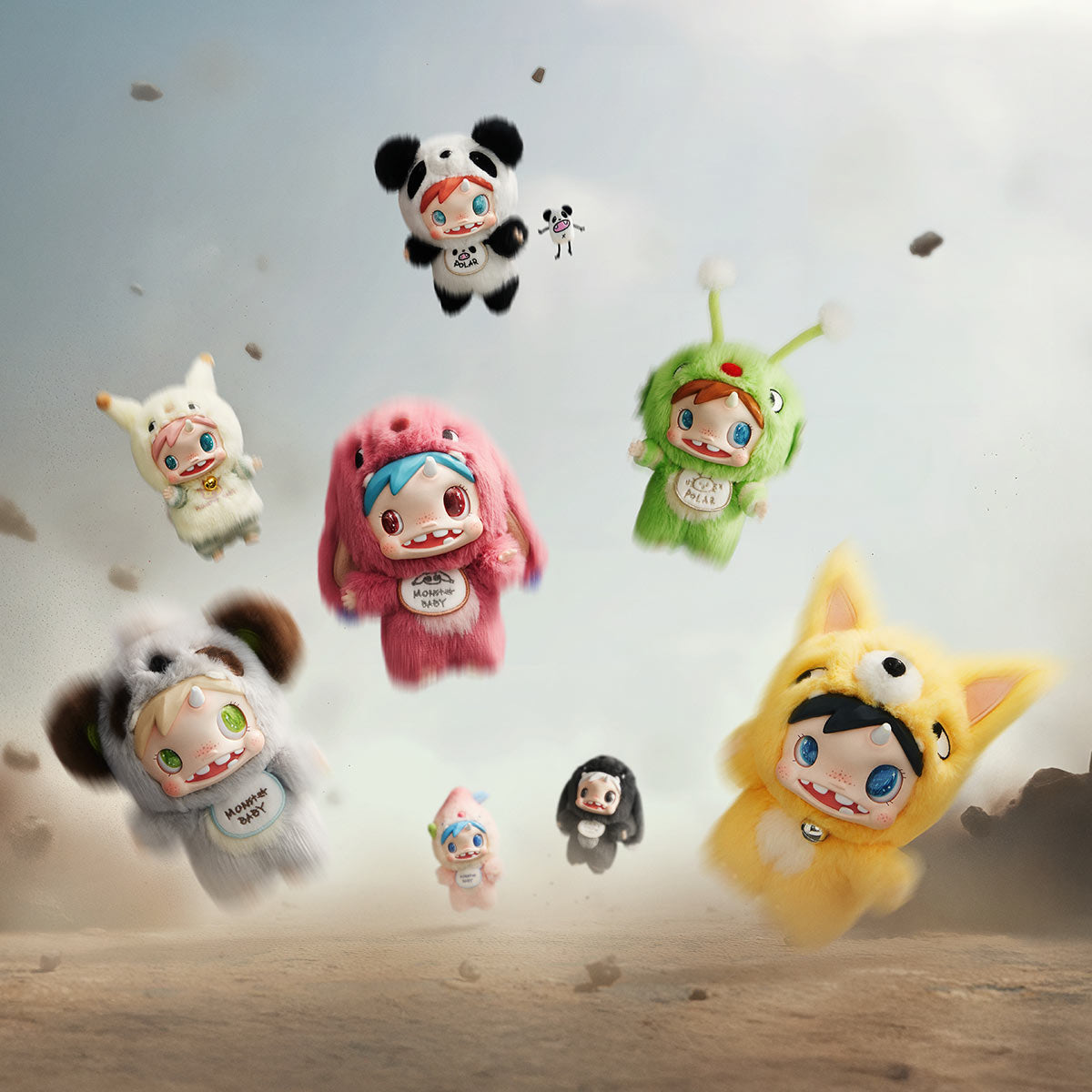 POLAR Monster Baby Authentic Pop Mart Collection Series Plush Pendant Ver.1