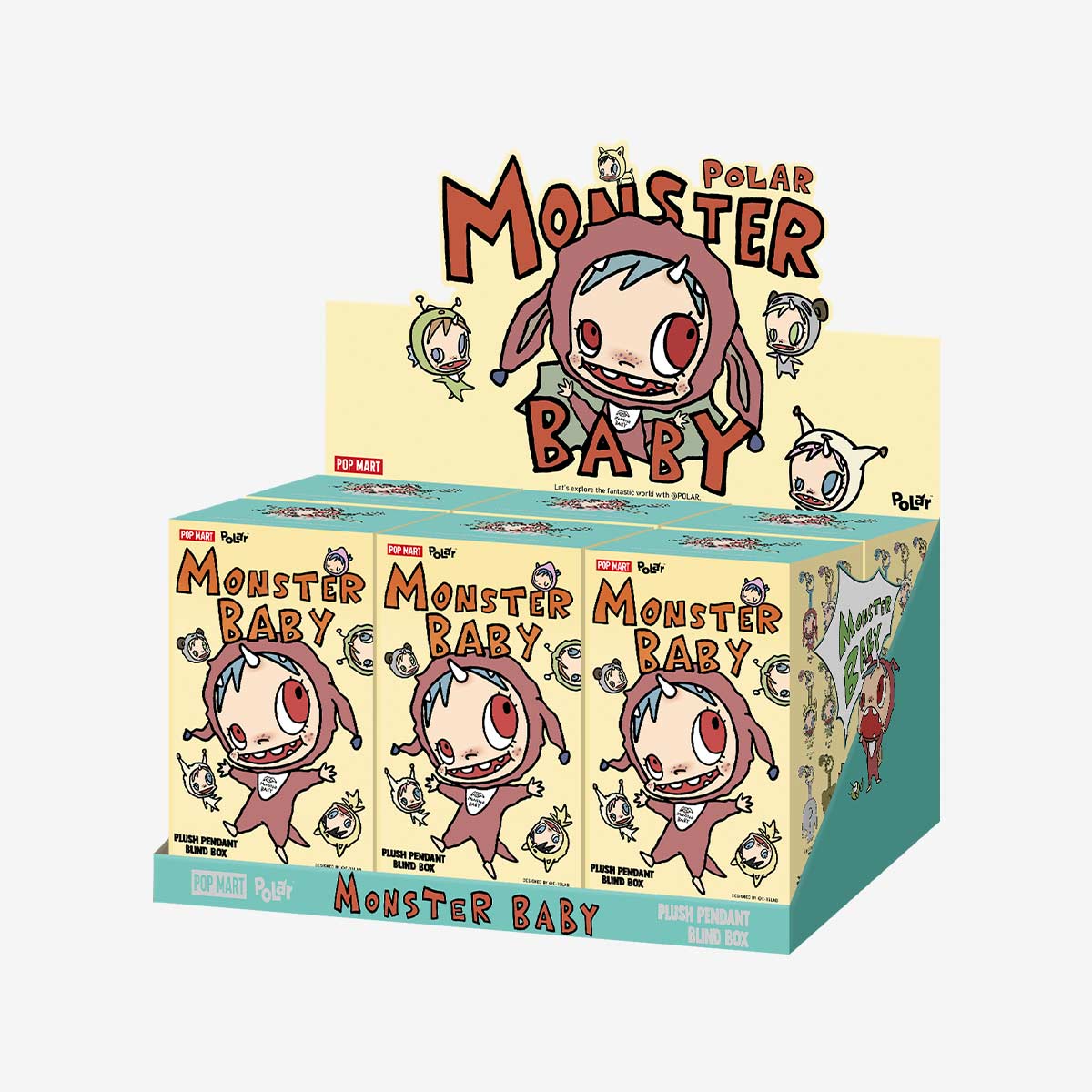 POLAR Monster Baby Authentic Pop Mart Collection Series Plush Pendant Ver.1