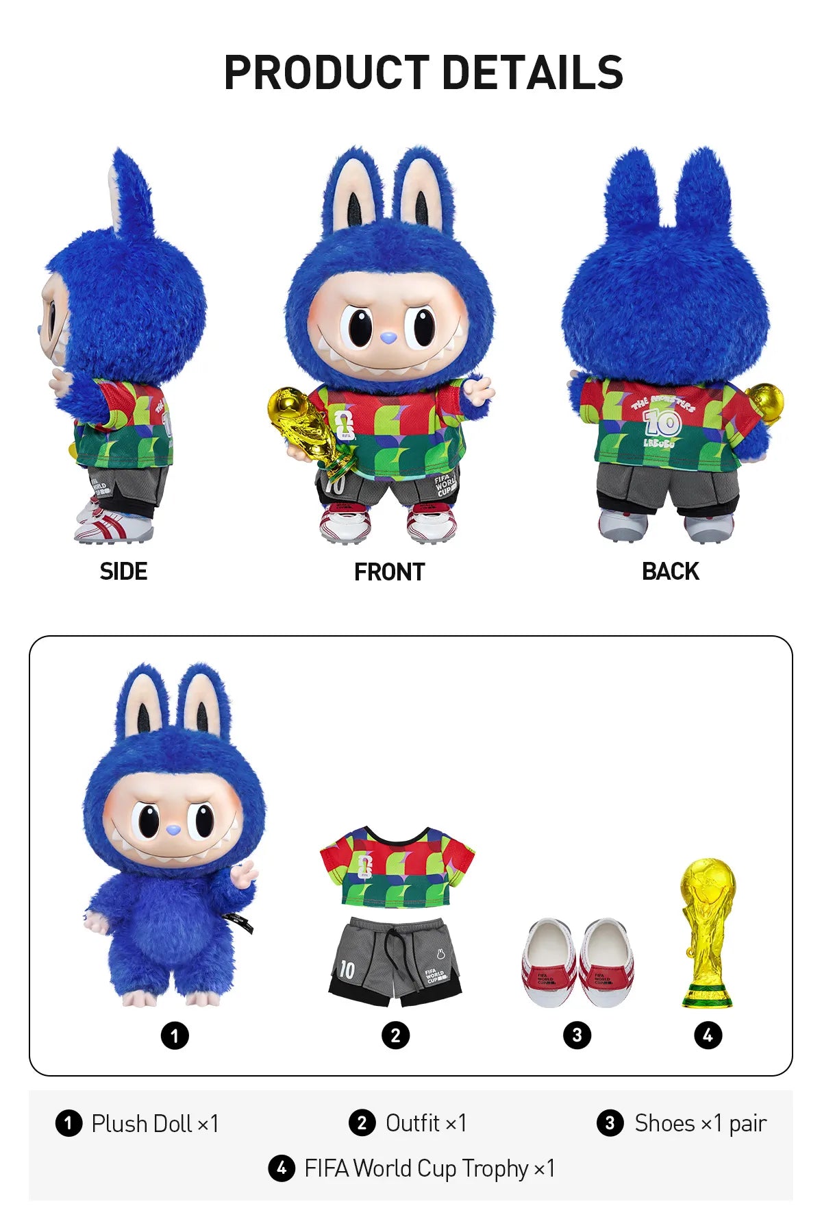 Labubu THE MONSTERS × FIFA SERIES Catch the Win Vinyl Plush Doll