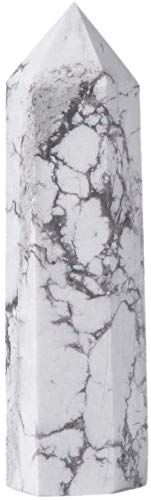 Angelstones Natural Smoky Quartz Gemstone Healing Crystal Hexagonal Pointed Reiki Chakra Faceted Prism Wand Carved Stone Figurine Home Decor