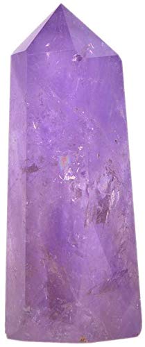 Angelstones Natural Smoky Quartz Gemstone Healing Crystal Hexagonal Pointed Reiki Chakra Faceted Prism Wand Carved Stone Figurine Home Decor