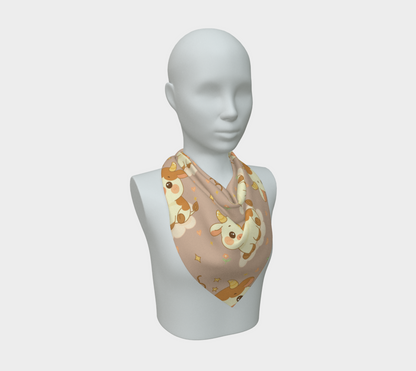 Taurus Zodiac Sign Pattern Print Cute Scarf