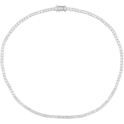 Karla Tennis Necklace White Diamonds 18K