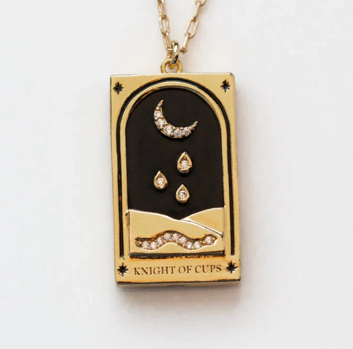 Tarot Card Necklace 18K Plated Tarnish Proof Waterproof Hypoallergenic Stainless Steel
