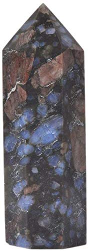 Angelstones Natural Smoky Quartz Gemstone Healing Crystal Hexagonal Pointed Reiki Chakra Faceted Prism Wand Carved Stone Figurine Home Decor