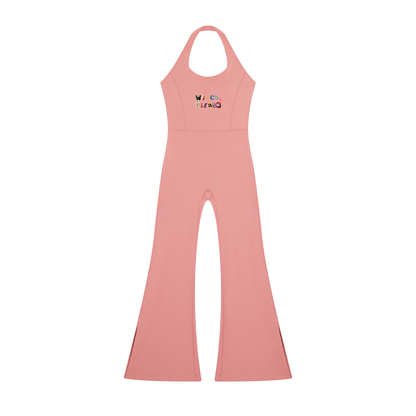 Witch Please Women’s Halter Flared Jumpsuit