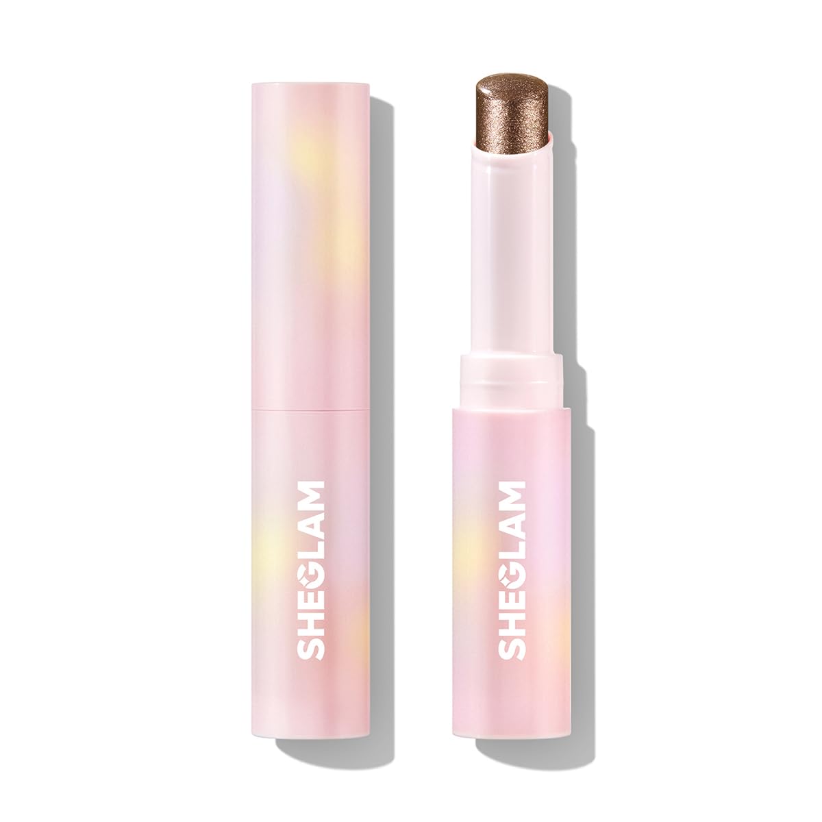 SHEGLAM Crystal Jelly Glaze Stick Eye Shadow Stick Eyeliner Brightener Pencil Crayon with Brush Easy to Blend Long Lasting Shimmer Eyeshadow-Lilac Luster