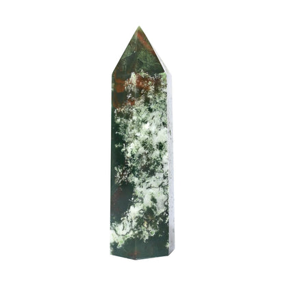 Angelstones Natural Smoky Quartz Gemstone Healing Crystal Hexagonal Pointed Reiki Chakra Faceted Prism Wand Carved Stone Figurine Home Decor