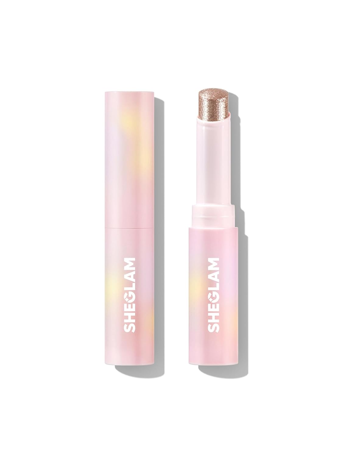 SHEGLAM Crystal Jelly Glaze Stick Eye Shadow Stick Eyeliner Brightener Pencil Crayon with Brush Easy to Blend Long Lasting Shimmer Eyeshadow-Lilac Luster