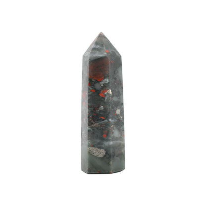 Angelstones Natural Smoky Quartz Gemstone Healing Crystal Hexagonal Pointed Reiki Chakra Faceted Prism Wand Carved Stone Figurine Home Decor