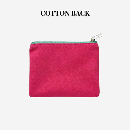 Pearl Beaded Coin Purse Handmade with Colorful Designs Savings Bag Small Zipper Pouch for Cash Card & Makeup (Botox Money)