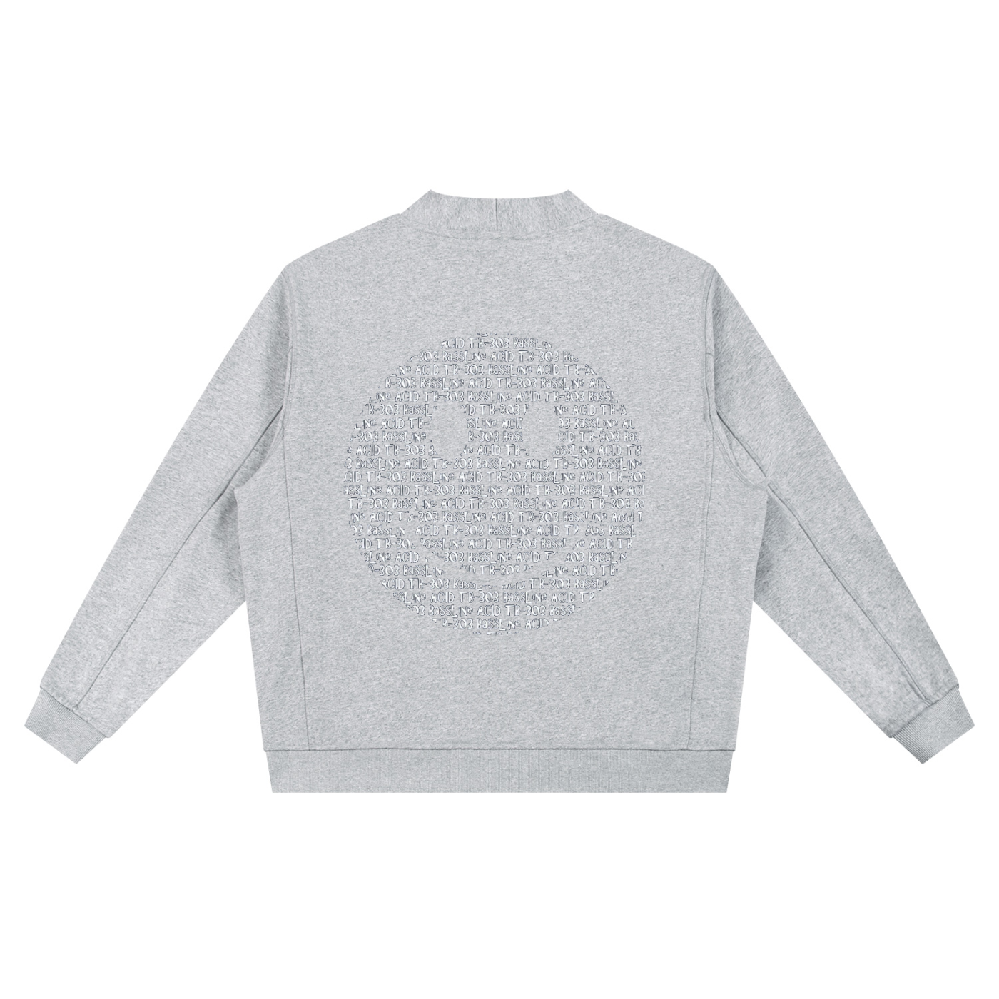 Unisex Essential Heavyweight Sweat Cardigan with Art Prints Smiley Face Green Gingham Heart