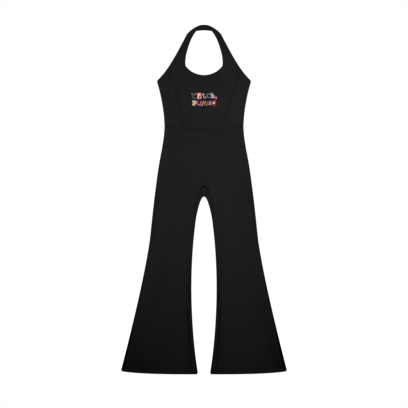 Witch Please Women’s Halter Flared Jumpsuit