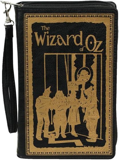 Beauty and the Beast Book Handbag Black Vinyl Novelty Clutch Purse Crossbody Bag