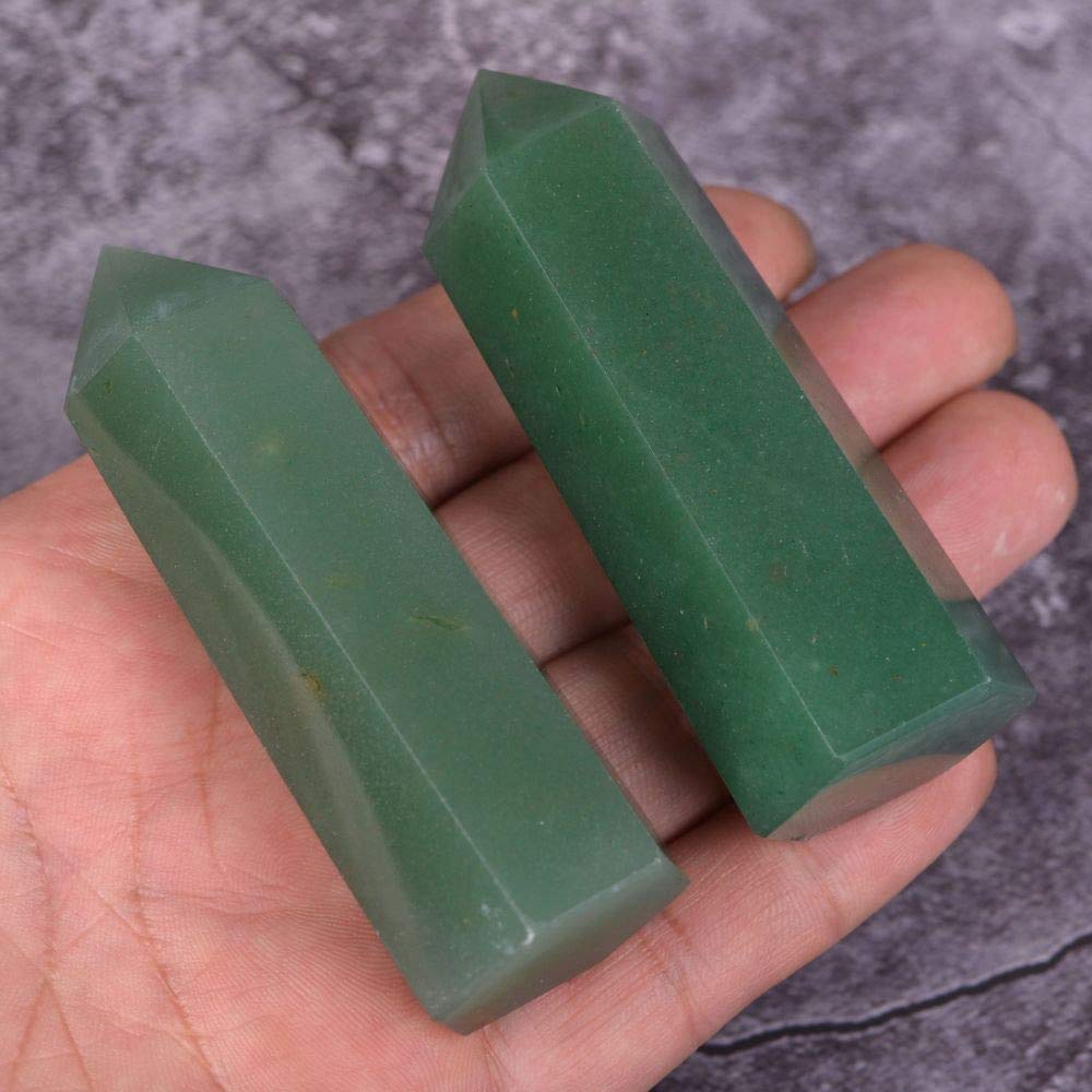 Angelstones Natural Smoky Quartz Gemstone Healing Crystal Hexagonal Pointed Reiki Chakra Faceted Prism Wand Carved Stone Figurine Home Decor