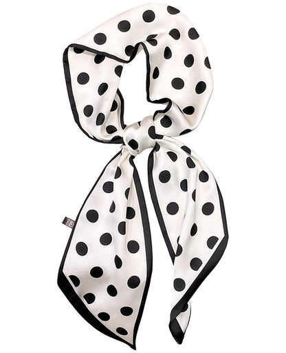 Mitzah Head Scarf  Mulberry Silk Imitation Women's 59" Fashion Neck Satin Scarfs for Bag 59 * 5.9”