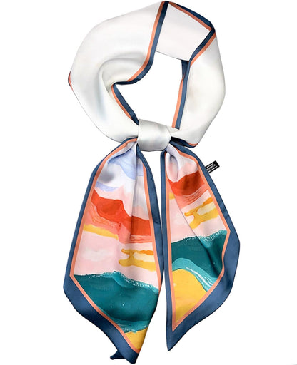 Mitzah Head Scarf  Mulberry Silk Imitation Women's 59" Fashion Neck Satin Scarfs for Bag 59 * 5.9”
